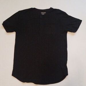 Carbon Mens Casual Pocket Button Tee sz:Large